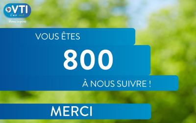 800 abonnés