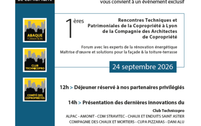 VTI participe aux 1ères Rencontres Techniques et Patrimoniales de la Compagnie des Architectes de Copropriété à Lyon